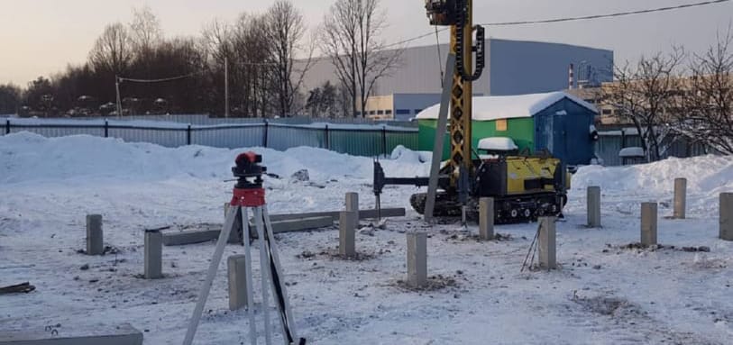 Фундамент на забивных ЖБ сваях