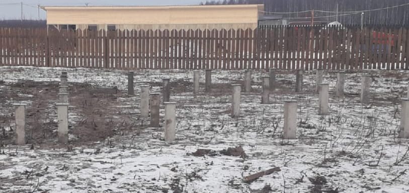 Фундамент на забивных ЖБ сваях