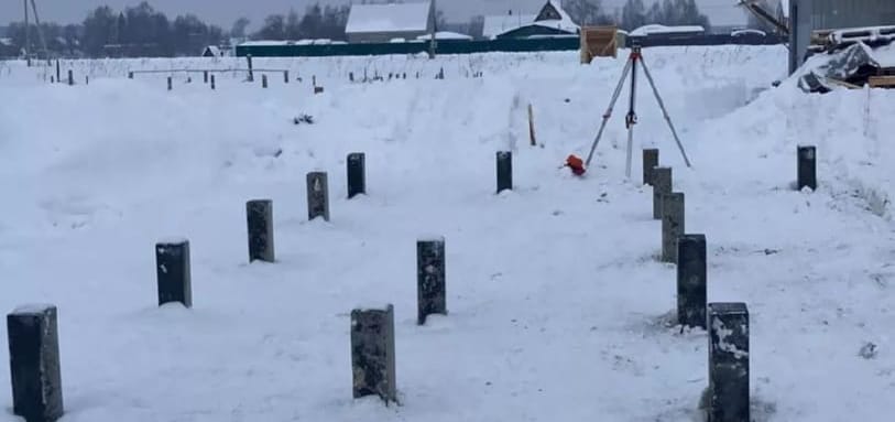 Фундамент на забивных ЖБ сваях
